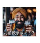 酒好きインド人【ビール・飲酒・架空映画】（個別スタンプ：2）