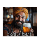 酒好きインド人【ビール・飲酒・架空映画】（個別スタンプ：22）