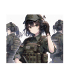 軍服美少女♪（個別スタンプ：36）