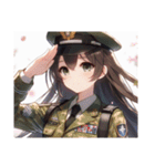 軍服美少女♪（個別スタンプ：37）