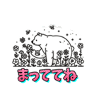 シロクマの挨拶スタンプ（個別スタンプ：6）