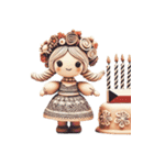 Cute Clay Dolls（個別スタンプ：7）