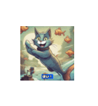 釣り猫の楽しさ（個別スタンプ：2）