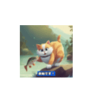 釣り猫の楽しさ（個別スタンプ：4）