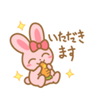 ピンクうさちゃんスタンプ2（個別スタンプ：7）