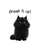 うざい黒猫（BIGステッカー）（個別スタンプ：2）