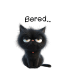 うざい黒猫（BIGステッカー）（個別スタンプ：14）