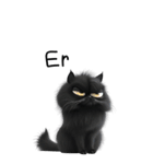 うざい黒猫（BIGステッカー）（個別スタンプ：18）