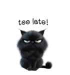 うざい黒猫（BIGステッカー）（個別スタンプ：19）