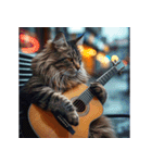 猫たちの音楽（個別スタンプ：1）