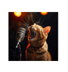 猫たちの音楽（個別スタンプ：4）