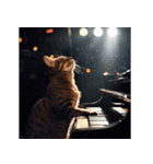 猫たちの音楽（個別スタンプ：21）