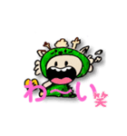 使える かわいい ゆるキャラ笑（個別スタンプ：4）
