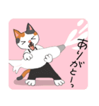 【みけねこ＆ハチワレ】動く！ペットたち（個別スタンプ：4）