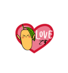 Mrマンゴー立田青さん【Love ver.】（個別スタンプ：2）