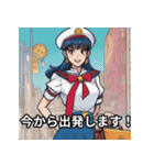 トキメキ美少女戦士サラリーマン（個別スタンプ：6）