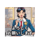 トキメキ美少女戦士サラリーマン（個別スタンプ：17）