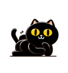 お茶目な黒猫ライフDiary（個別スタンプ：11）