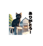 ねこのてくてく日記 ネコ 猫 ねこ（個別スタンプ：15）