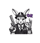 gangster rabbits ギャングスターラビット（個別スタンプ：1）