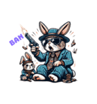 gangster rabbits ギャングスターラビット（個別スタンプ：6）