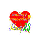 ♥️ポップアップ☆婚記念日2月16-29日♥️（個別スタンプ：8）