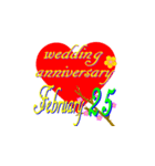 ♥️ポップアップ☆婚記念日2月16-29日♥️（個別スタンプ：10）