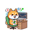 シバ犬トレーダーの為のスタンプ（個別スタンプ：3）