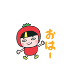 トマトな人☆レッド（個別スタンプ：1）