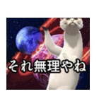 ⚫踊る宇宙猫40匹セット(セリフ付き)（個別スタンプ：36）