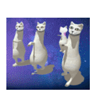 ⚫踊る宇宙猫40匹セット(セリフ付き)（個別スタンプ：40）