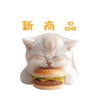 今日は「にゃんバーガー」にする？（個別スタンプ：9）