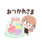 モノトーンLongちゃん（個別スタンプ：3）