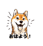 たまに良いことを言う柴犬 日常会話 40種類（個別スタンプ：1）