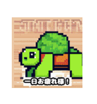 亀好きの為のドット絵スタンプ（個別スタンプ：1）