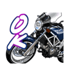 250ccスポーツバイク15(Blue Custom Ver.)（個別スタンプ：4）