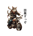 バイク猫（個別スタンプ：1）