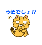 キジトラとしろねこちゃん2（個別スタンプ：12）