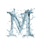 水のアルファベット（個別スタンプ：13）