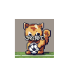 サッカーをする猫B（個別スタンプ：23）