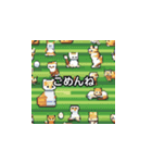 サッカーをする猫A（個別スタンプ：9）