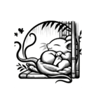 鳥獣戯画風ネズミ1（個別スタンプ：7）
