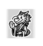 鳥獣戯画風辰（個別スタンプ：3）