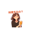 一緒に飲めて嬉しいお姉さん（個別スタンプ：27）