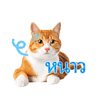 【タイ語】気持ちを伝える♡かわいい茶白猫（個別スタンプ：26）