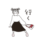 【返信】無邪気なおねえさん（個別スタンプ：5）