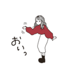 【返信】無邪気なおねえさん（個別スタンプ：28）