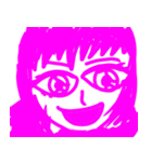 可愛いドアップさん（個別スタンプ：8）