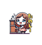 ピアノの女の子（個別スタンプ：2）