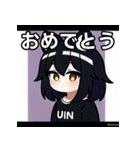 ちびキャラ狸女子（個別スタンプ：37）